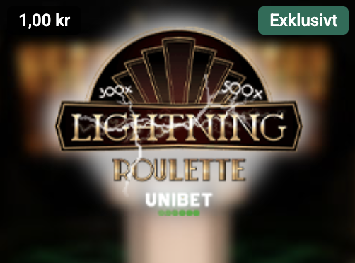 Unibet Lightning Roulette